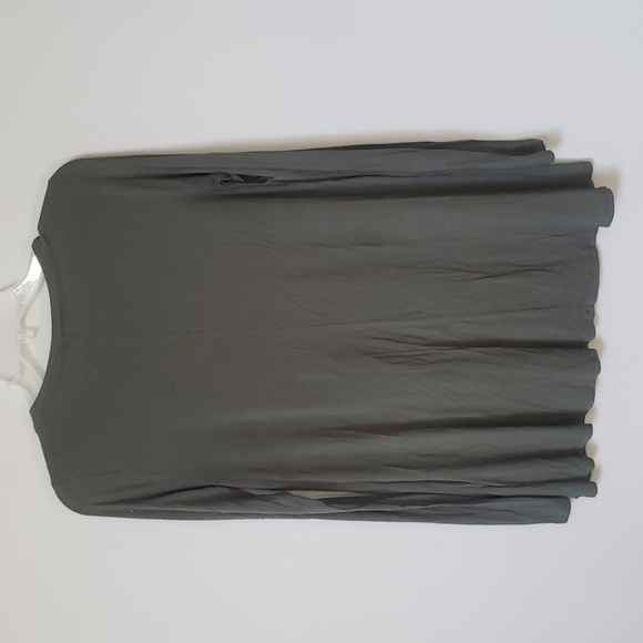 Y2K Hollister Shirt Womens M Forest Green Long Sleeve V-Neck Tee Fall Aesthetic - Picture 3 of 9